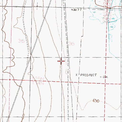 Topographic Map of Farias Well, NV