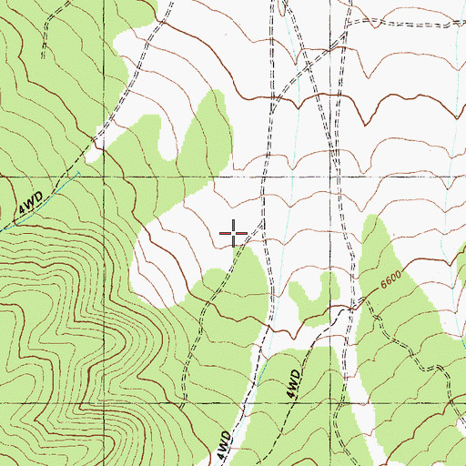 Topographic Map of White Pine County, NV