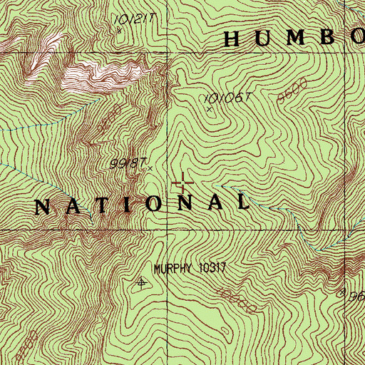 Topographic Map of Shoshone Mining District, NV