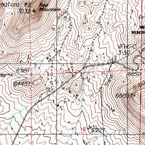 Topographic Map of Tonogold (historical), NV