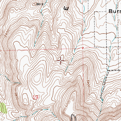 Topographic Map of Elko Hills, NV
