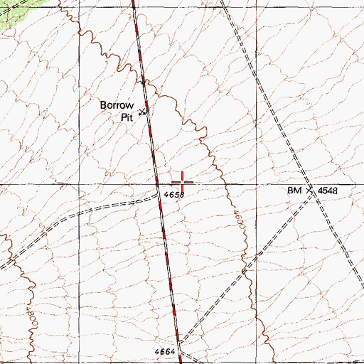 Topographic Map of Eagleville (historical), NV