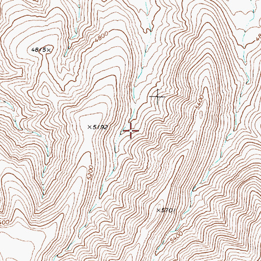 Topographic Map of Churchill County, NV