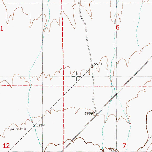 Topographic Map of Eureka County, NV