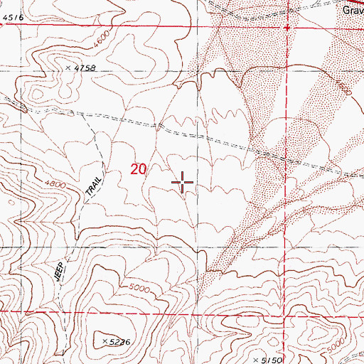 Topographic Map of Mineral County, NV