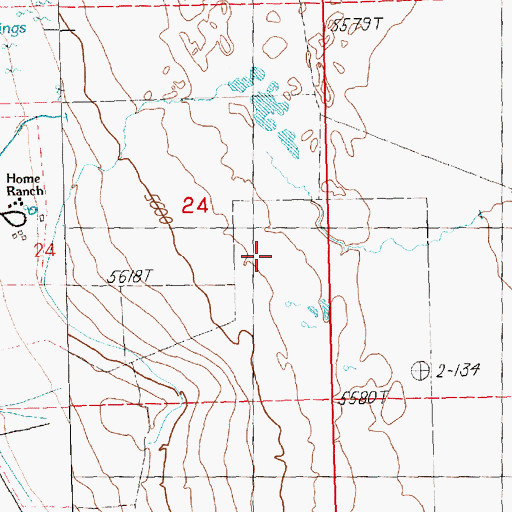 Topographic Map of Odgers Creek, NV