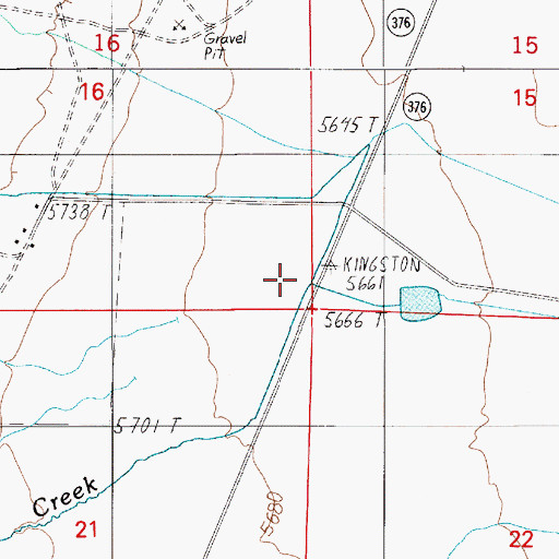 Topographic Map of Santa Fe Creek, NV