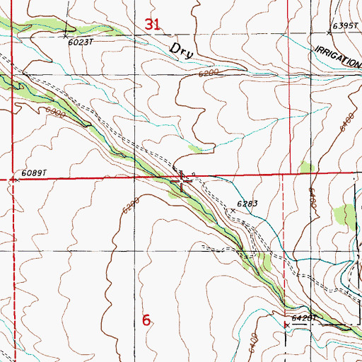 Topographic Map of Achurra Ranch, NV