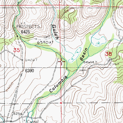Topographic Map of Alder Gulch, NV