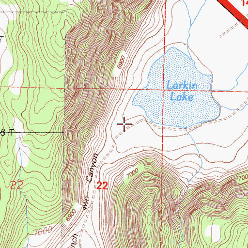 Topographic Map of Alkali Valley, NV