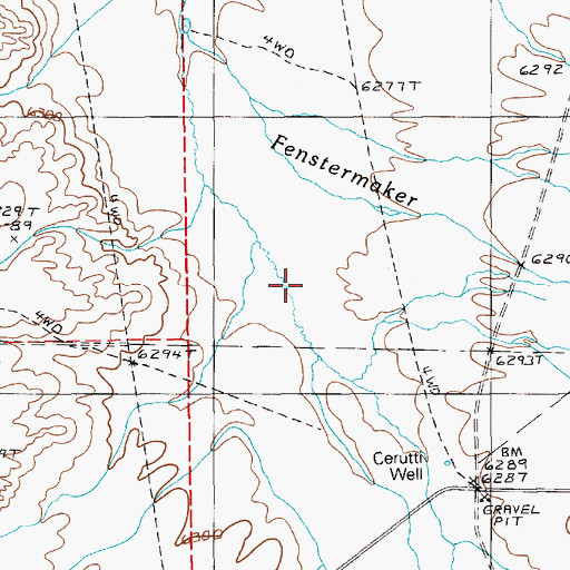 Topographic Map of Allison Creek, NV