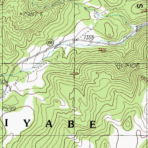 Topographic Map of Anchorite Hills, NV