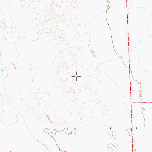 Topographic Map of Anderson Creek, NV