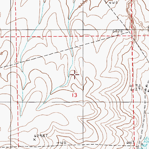 Topographic Map of Antelope Valley, NV