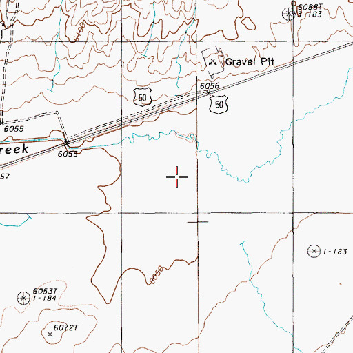 Topographic Map of Antelope Wash, NV
