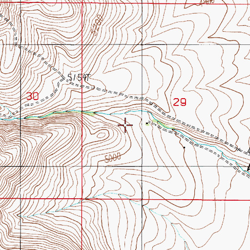 Topographic Map of Archibald Ranch, NV