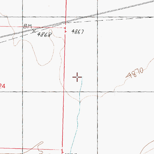 Topographic Map of Baker Creek, UT