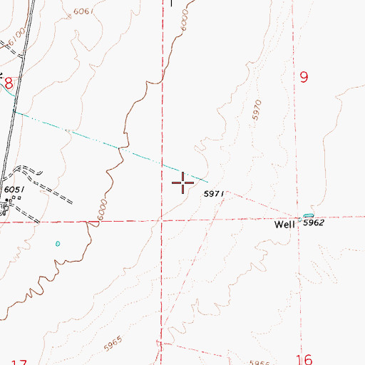 Topographic Map of Battle Creek, NV