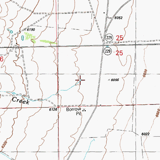 Topographic Map of Baxter Creek, NV
