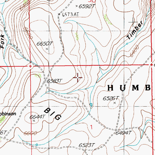 Topographic Map of Big Table, NV