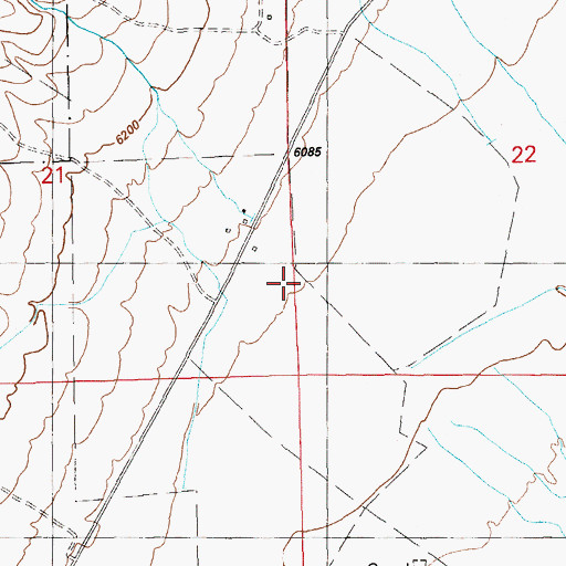 Topographic Map of Birch Creek, NV