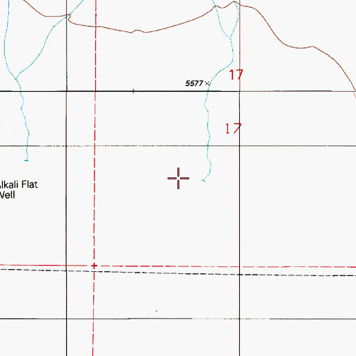 Topographic Map of Birch Creek, NV