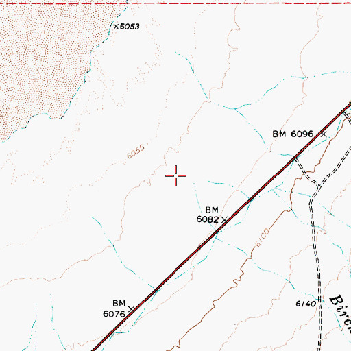 Topographic Map of Birchim Creek, NV