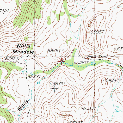 Topographic Map of Black Canyon, NV
