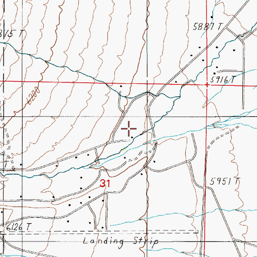 Topographic Map of Blakeley Canyon, NV
