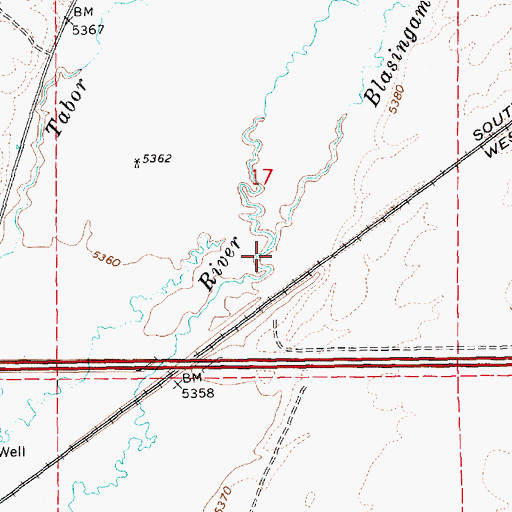 Topographic Map of Blasingame Creek, NV