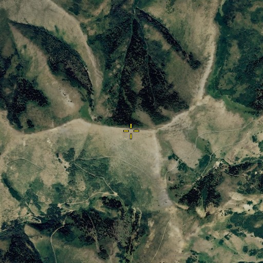 Aerial/Satellite Image of Blue Jacket Peak, NV