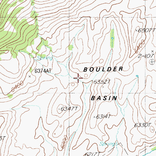 Topographic Map of Boulder Basin, NV