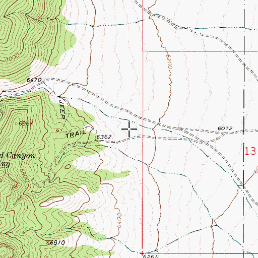 Topographic Map of Boyd Canyon, NV