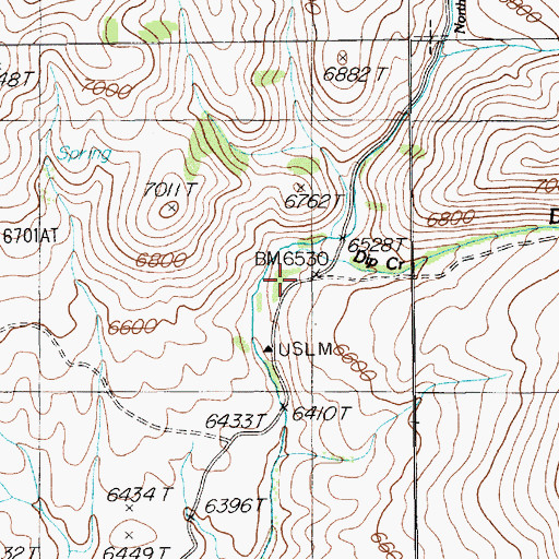 Topographic Map of Boyle Cabin, NV