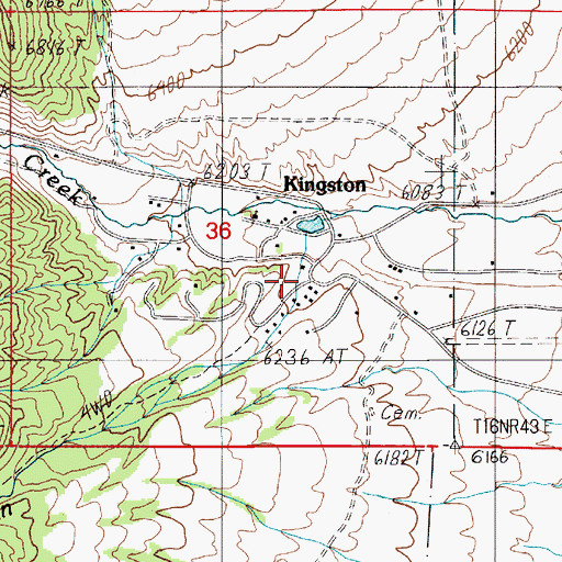 Topographic Map of Broad Canyon, NV