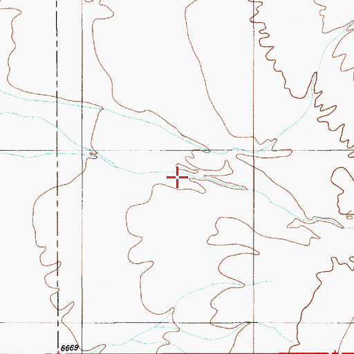 Topographic Map of Brock Canyon, NV