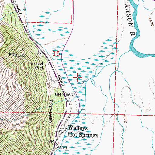 Topographic Map of Brockliss Slough, NV