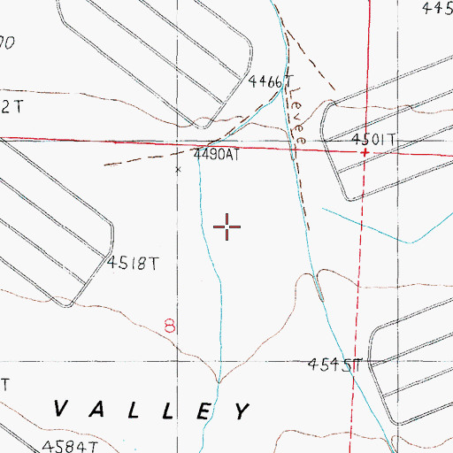 Topographic Map of Bromide Canyon, NV