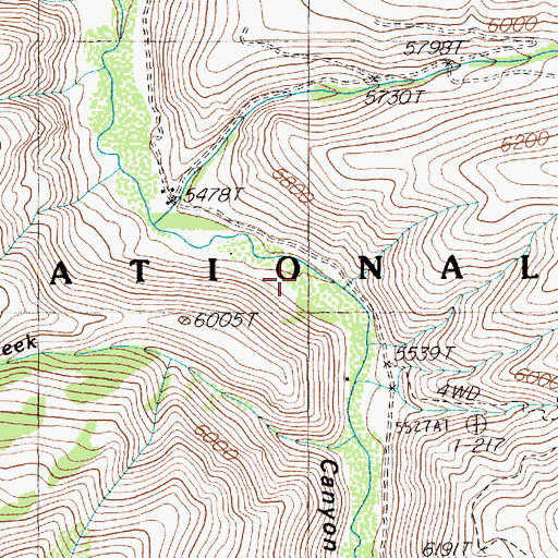 Topographic Map of Bruneau School (historical), NV