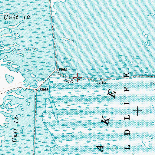 Topographic Map of C C C Dike, NV