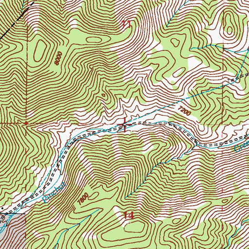 Topographic Map of Candelaria Pipeline, NV