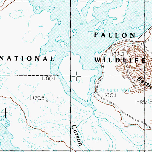 Topographic Map of Carson River, NV