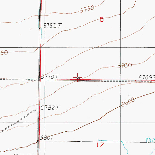 Topographic Map of Carter Ranch (historical), NV