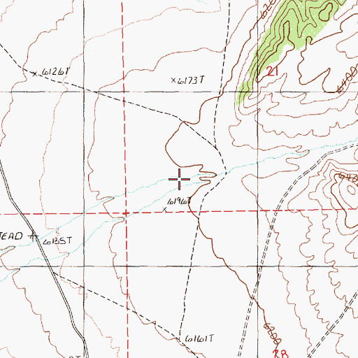 Topographic Map of Cathedral Canyon, NV