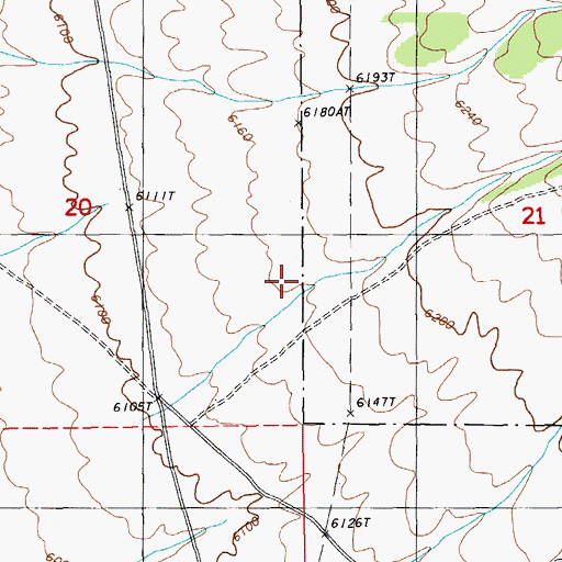 Topographic Map of Cherry Spring Canyon, NV