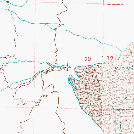 Topographic Map of Chiatovich Creek, NV