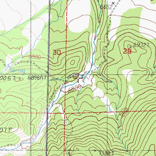 Topographic Map of China Camp, NV