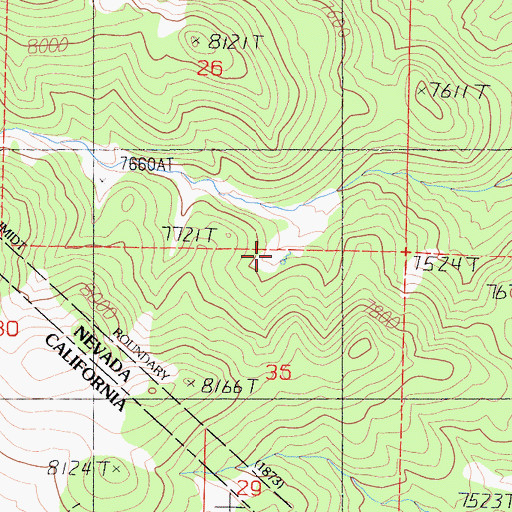 Topographic Map of Chinese Camp, NV