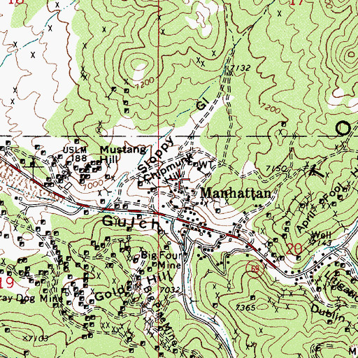 Topographic Map of Chipmunk Hill, NV