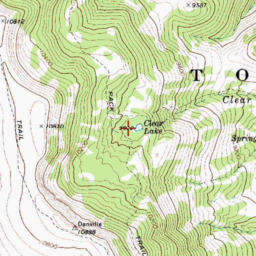 Topographic Map of Clear Lake, NV